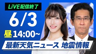 ウェザーニュースの配信のサムネイル画像