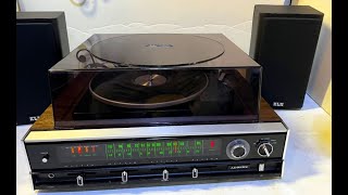 MINTY LLOYD’S Stereo w/Serviced BSR Multiplay Stacking Record Changer With KLH 2 Way Speakers