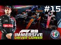 Huge crash  f1 23 immersive driver career mode 15 alfa romeo