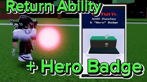 How to Get The Return Ability + Hero Badge in Ability Wars (Includes Showcase) | Roblox