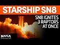 SpaceX Boca Chica - SN8 First Ever 3 Raptor Static Fire