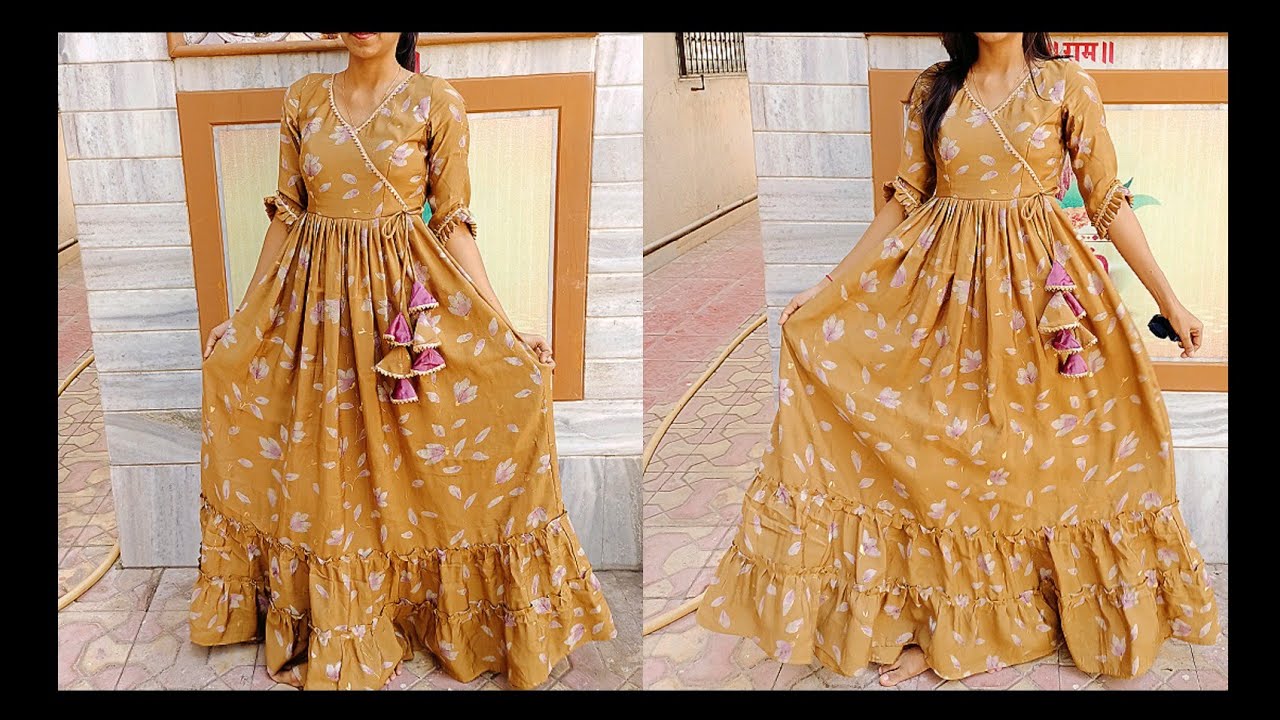 Gown cutting stitching | how to make gown | Gown kaise banaye | Gown kaise  silein | how to make gown | fashion, blouse, Kurti top, fashion design,  sewing | online free