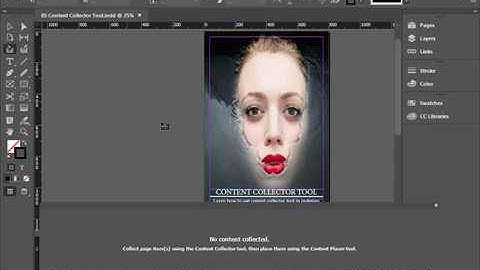 How to use Indesign Content Collector Tool