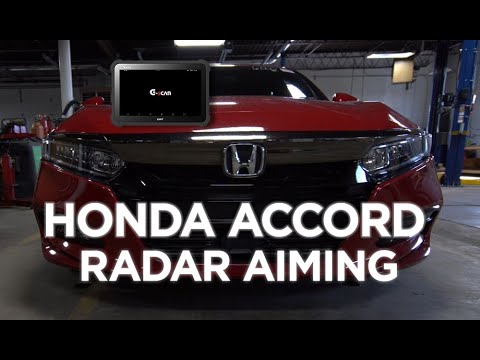 2018 Honda Accord Radar Aiming with G-scan3