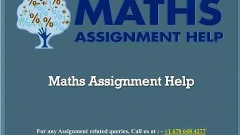 Maths Assignment Help