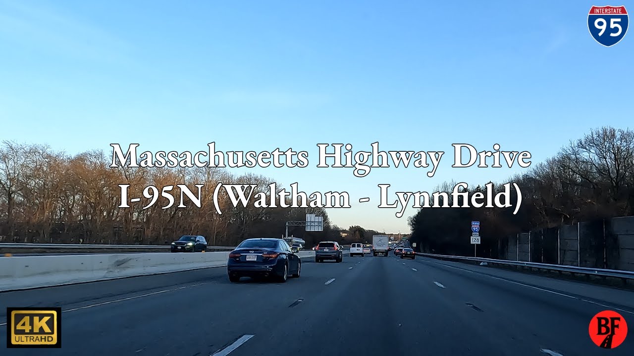 Massachusetts Highway Drive [4K] - I-95N (Waltham - Lynnfield)