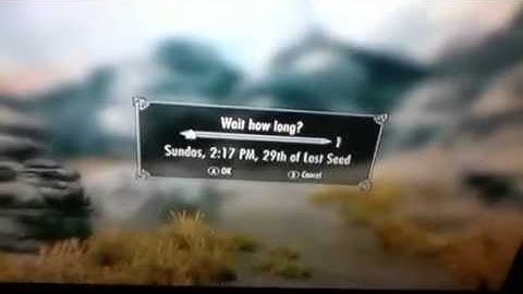 Skyrim how to wait faster