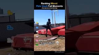 Ranking Worst Pole Vault Fail Moments 😂🏃‍♂️ #shorts #funny #fails