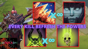 Every kill refresh the powers [ Impale + Decrepify + Blur + Aghanim