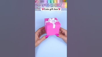 Cute gift ideas / DIY Paper craft / Paper gift box #diy #craft #handmade #art #papercraft #love