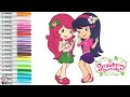 Strawberry Shortcake and Friends Coloring Book Pages Cherry Jam Blueberry Muffin Raspberry Torte