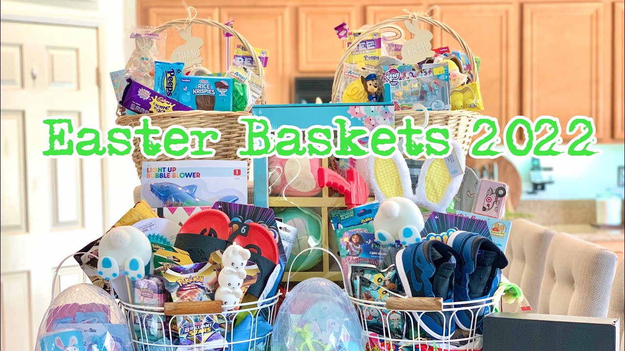 WHAT’S IN MY KID’S EASTER BASKETS 2022🐇/EASTER CANDY