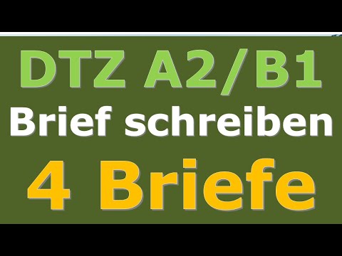 G.A.S.T | DTZ / B1 | Brief schreiben | E-Mail schreiben | 4 wichtige Briefe | 16.04.2024