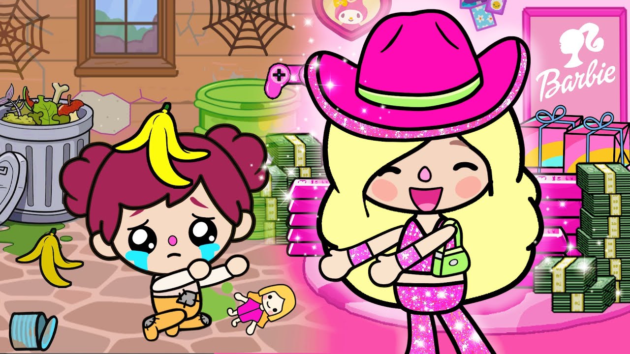 BARBIE Tarafından Evlat Edinildim👙🩰💖👱🏻‍♀️ Üzücü Hikaye | Toca Life World | Toca Boca