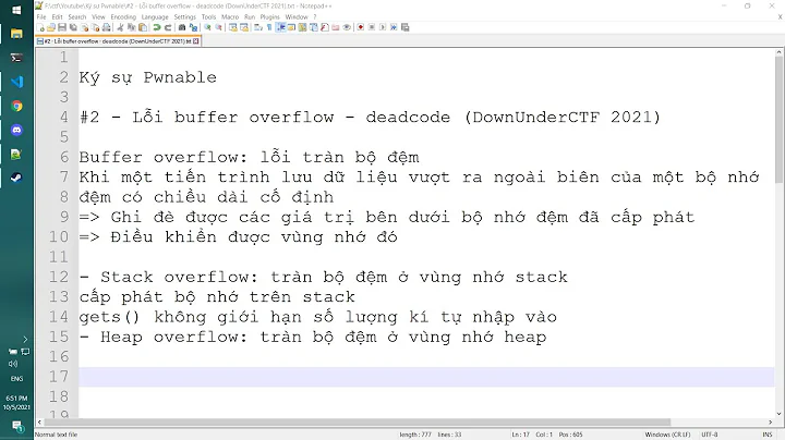 #2 - Lỗi buffer overflow - deadcode (DownUnderCTF 2021)