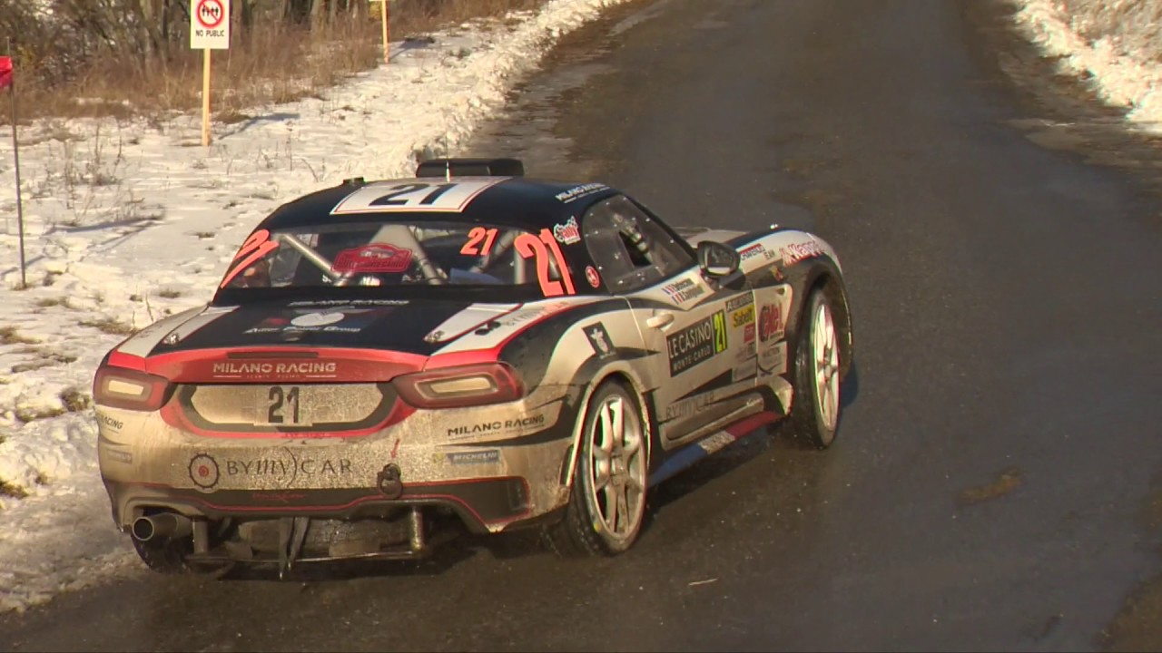 Abarth 124 rally 85' Rally Montecarlo 2017 - Tests