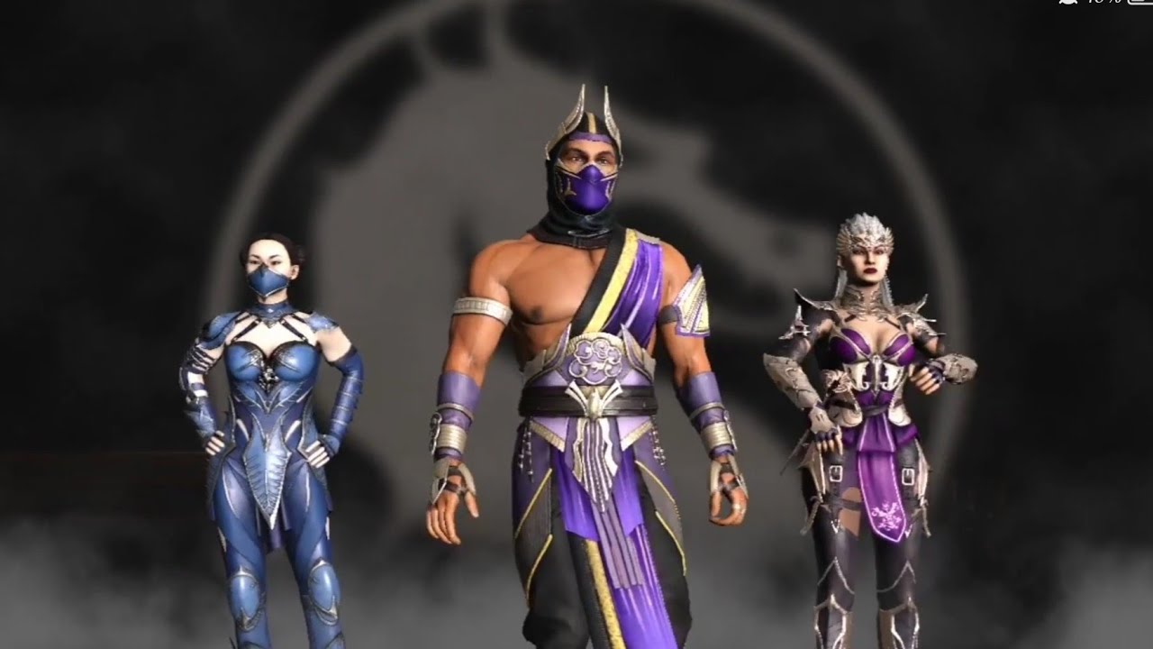 Edenian Blood Team : Sindel ,Rain, Kitana  👑⚡🩸  in a Fierce Fight ⚔️