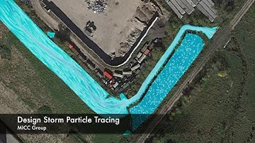 Design Storm Particle Tracing Through Detailed Naturalization Design