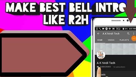 How to create bell intro like round2hell (r2h)