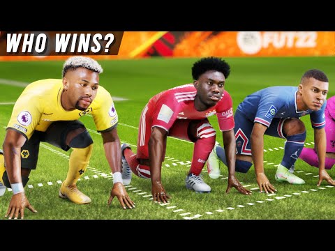FIFA 22 PACE/SPEED TEST | Who is the fastest player in the game?