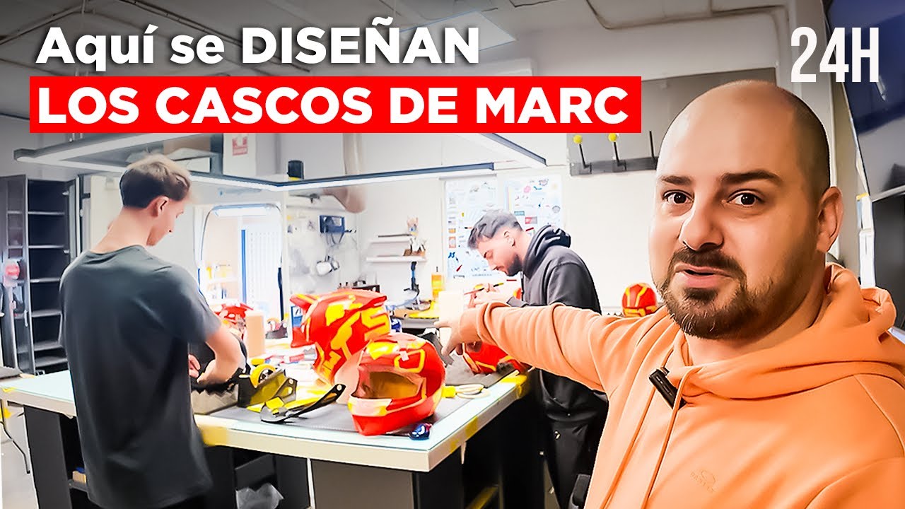 24 Horas con el Diseñador de cascos de MARC MARQUEZ