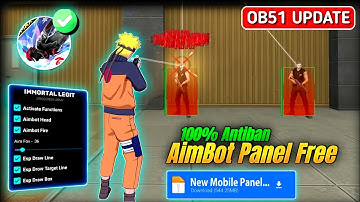 OB51 Update ⚡ Free Fire Max Panel Injector | Auto Headshot + Aimbot Hack | 100% Rank Working