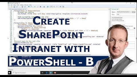 991 Create SharePoint Intranet via PowerShell - B, Navigation - PowerShell with SharePoint