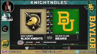 NCAA: EarnIt Head Coach: 2044 W12: #2 Army (user-cpu) @ #2 Baylor