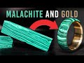 Making a GOLD and Malachite Ring