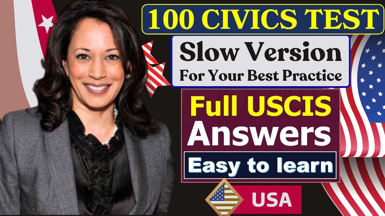 2025 (EASY Answer) USCIS Official 100 Civics Questions & Answers for US ...