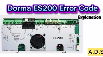 Dorma ES200 Error Codes Explained | Auto Door Troubleshooting by Auto Door Surgeon |