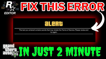 HOW TO FIX NO ROCKSTAR EDITOR RESTRICTIONS 100% | FIX ROCKSTAR EDITOR ERROR |