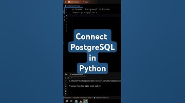 Connect PostgreSQL in Python