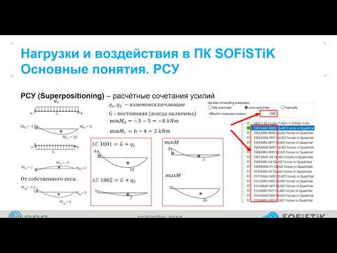Вебинар «Особенности создания РСУ и РСН в ПК SOFiSTiK»