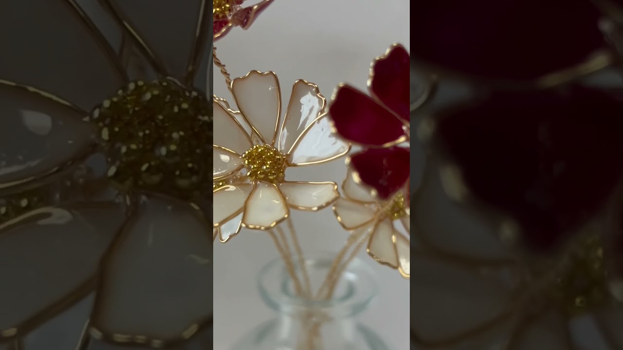 ディップアートでコスモスを作りました！#ディップアート