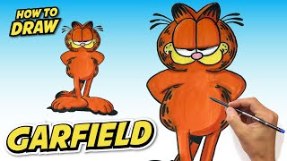 Draw GARFIELD Beginner Steps Easy