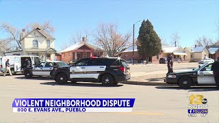 Pueblo neighbor dispute results in shooting; one man arrested