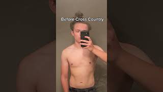 BEFORE AND AFTER Cross Country #shorts #fitness screenshot 5