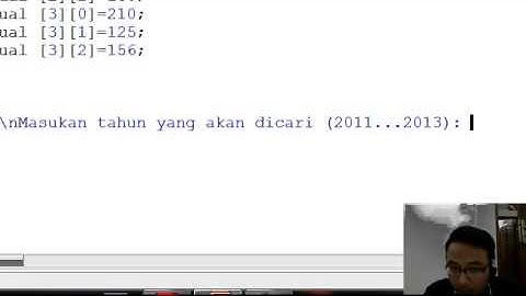 Contoh Penerapan ARRAY 2 Dimensi By Bagas