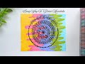 🌷 Mandala Art for Beginners | Easy Drawing Tutorial | Pastel Aesthetic Mandala 🌸✨💜 | Therapy