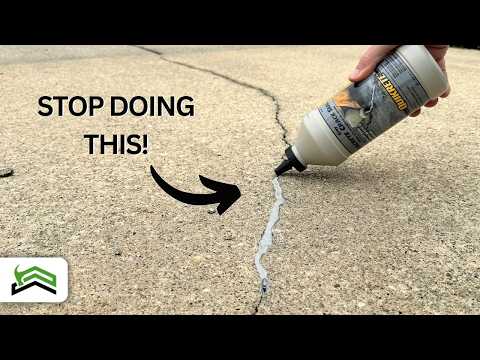 Don’t Make These Errors! Sealing Small Concrete Cracks Correctly