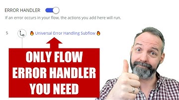 Create an Error Handling Subflow with #ServiceNow Flow Designer