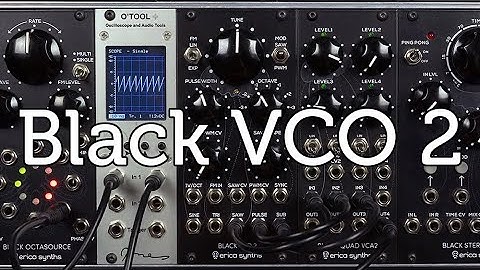 Black VCO 2 sound demo