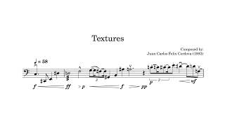 Textures for solo Cello