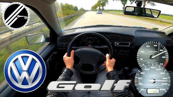 1995 VOLKSWAGEN GOLF III 1.9 l Diesel TOP SPEED DRIVE ON GERMAN AUTOBAHN 🏎  