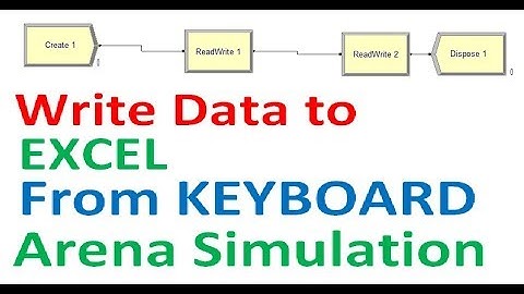 Write Data to EXCEL Arena Simulation ReadWrite Module