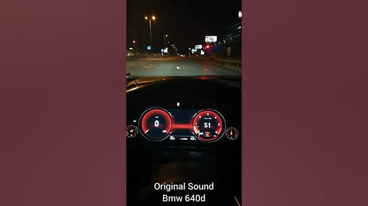 Bmw 640d 2015 M6 sound