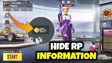 Hide Royal Pass Information | How To Hide Royal Pass in BGMI | How To Hide RP in BGMI