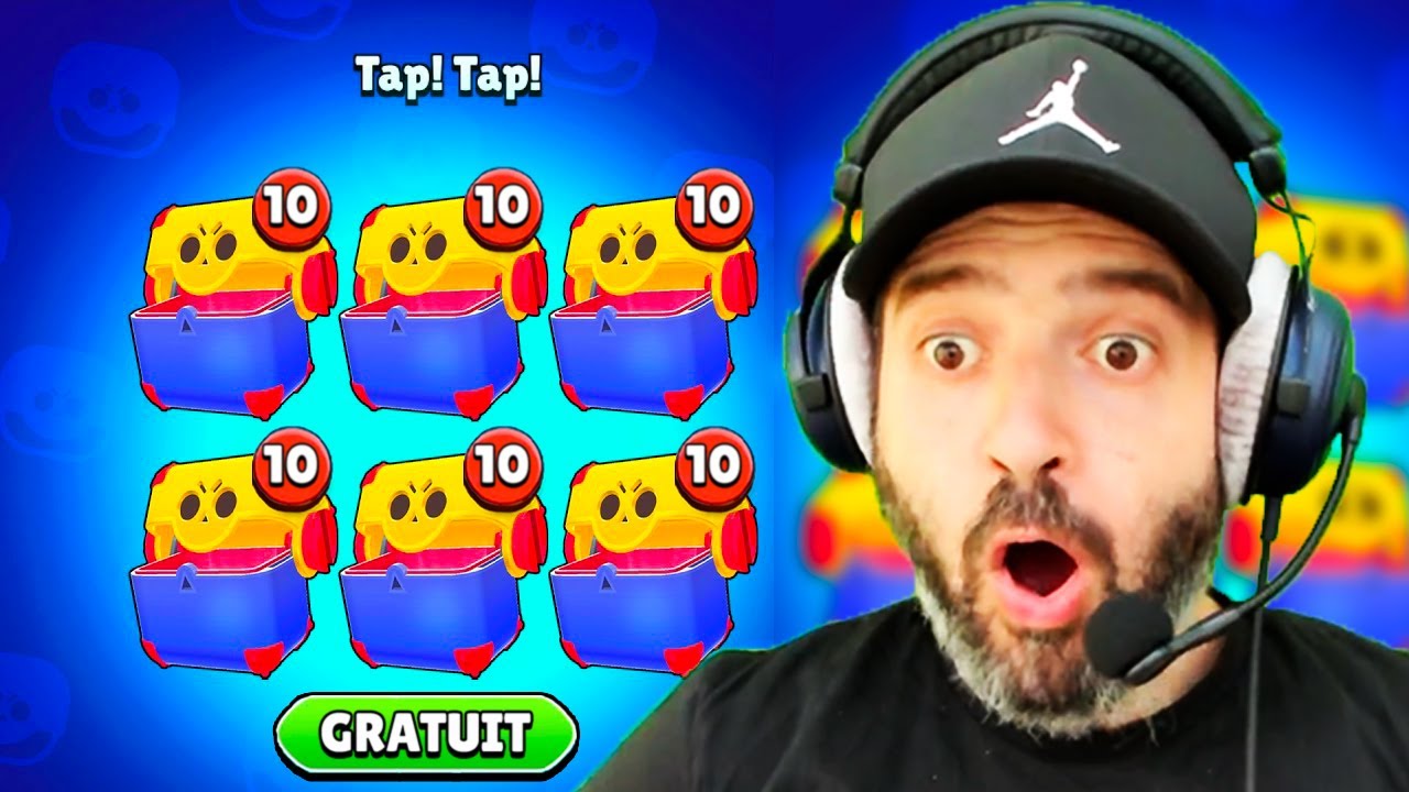 J Ouvre 60 Mega Boites Gratuitement Brawl Stars Pack Opening Youtube - brawl star m ouvre constamment des pubs