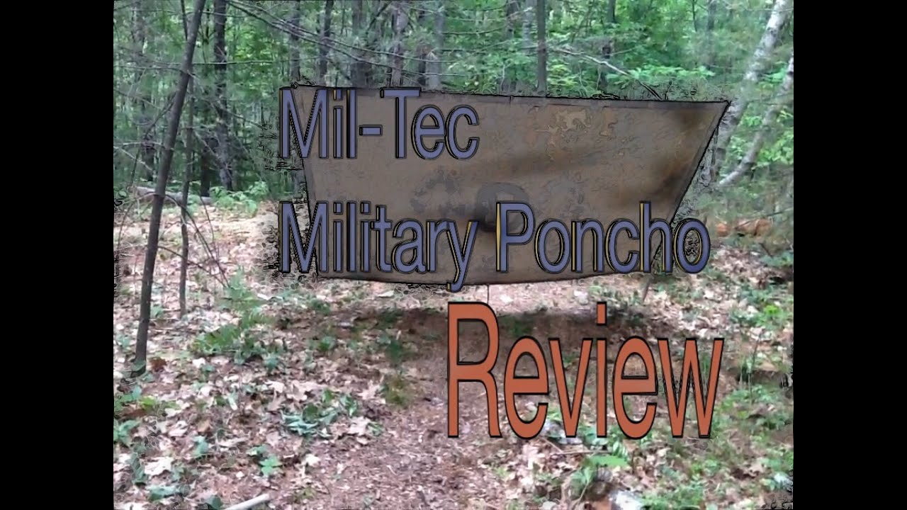 Mil-Tec Military Poncho - YouTube